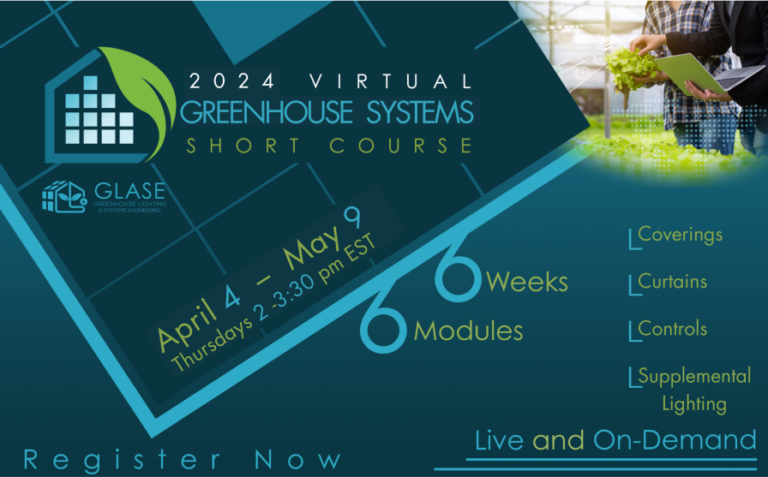 GLASE 2024 virtual greenhouse systems details