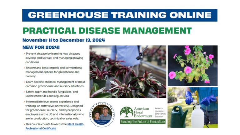 Greenhouse Training Online Practical Disease Management