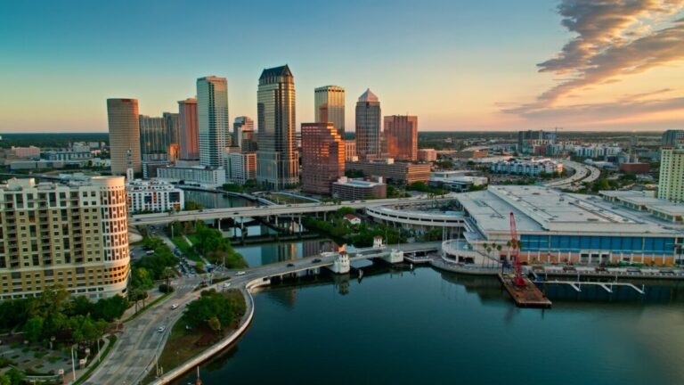 downtown tampa skyline GettyImages 1402199703