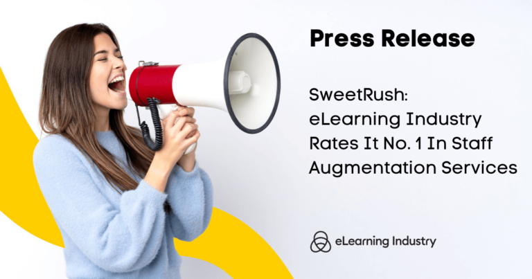 SweetRush eLearning Industry Rates It No. 1 In Staff Augmentation Services