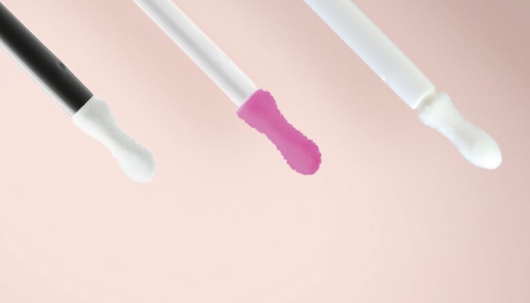1050x600 lipgloss two component flocked lip applicators